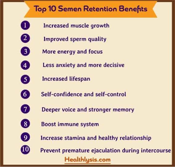 Benefits sperm retention The Incredible